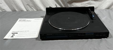 Vintage Kenwood Kd F Automatic Linear Tracking Turntable Manual