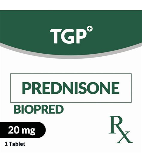 Rx BIOPRED Prednisone Tab 20mg