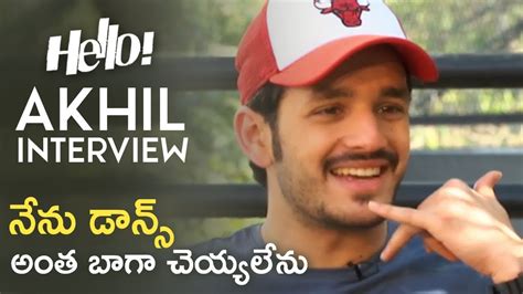 Akhil Akkineni Special Interview About Hello Movie Tfpc Youtube