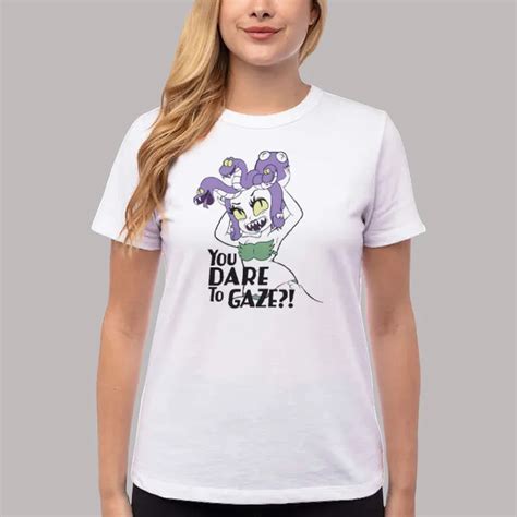 Cuphead Medusa Cuphead Cala Maria Medusa You Dare To Gaze Shirt Hole