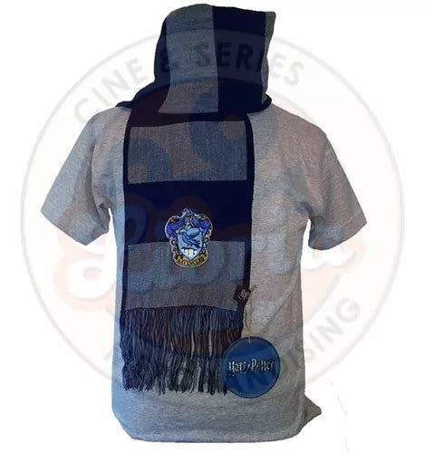 Bufanda De Ravenclaw Original Rayada C Escudo Harry Potter MercadoLibre