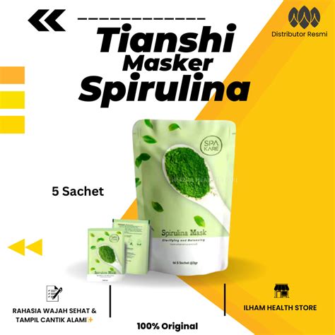 Jual Spirulina Tiens Kapsul Spakare Masker Spirulina Atasi Jerawat