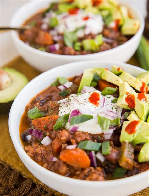 Crock Pot Turkey Chili With Black Beans The Roasted Root