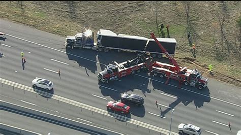 Tractor Trailer With 41k Pounds Of Frozen Fish Crashes On Outer Loop Of