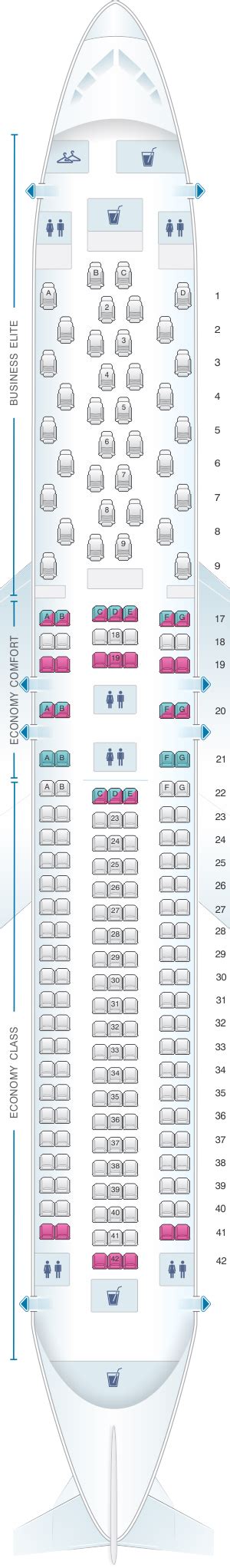 Seat Map Delta Air Lines Boeing B767 300er 76t Seatmaestro