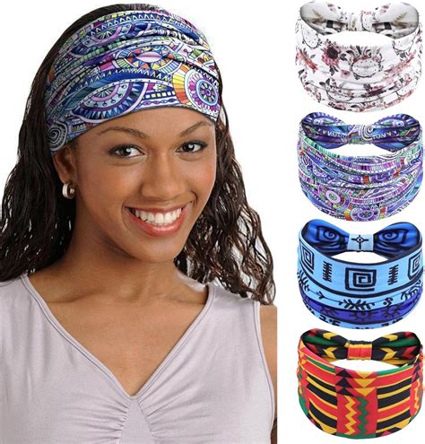 Kavya Head Bands Adult Women Elastic Hair Bands For Women African Wide