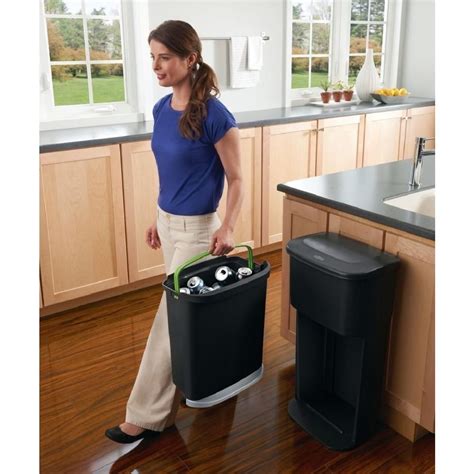 Rubbermaid 132 Gal 2 In 1 Indoor Recycling Bin 1819956 The Home