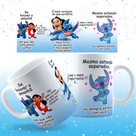 Arte Avulsa Stitch Se Houver Um Amanh Caneca Criativa