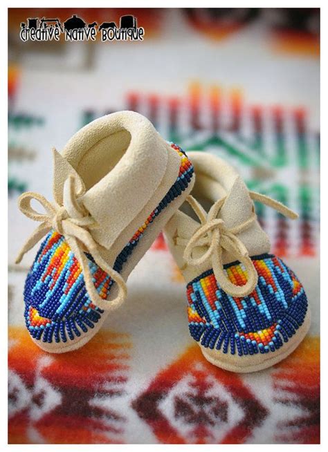 Fully Beaded Baby Moccasins Size Etsy Beaded Baby Moccasins