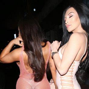 Lateysha Grace Nude Tits In Public See Through Dress Exposed