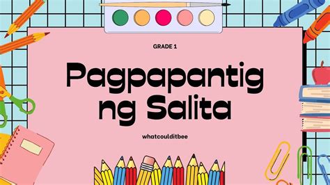 Pagpapantig Ng Salita Grade 1 Filipino YouTube