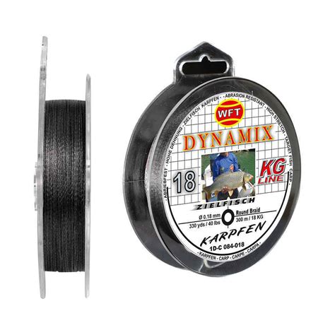 WFT Dynamix Round Zielfisch Karpfen 300m geflochtene Schnur Stärke zur