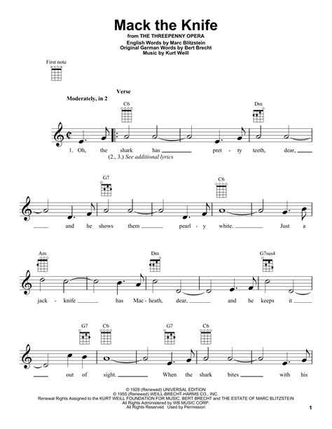 Mack The Knife Sheet Music Direct