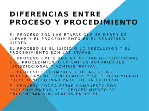 Derecho Administrativo Diferencias Entre Proceso Y Procedimiento Images