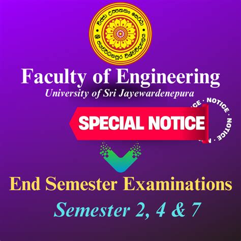 Semester End Semester Examinations Faculty Of Engineering