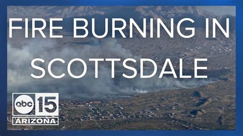 Scottsdale Fire Crews Battle Large Brush Fire Youtube