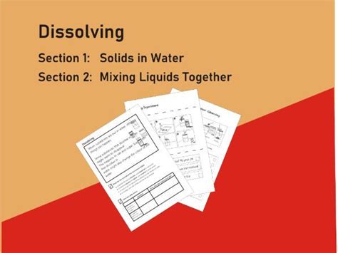 Dissolving Teaching Resources