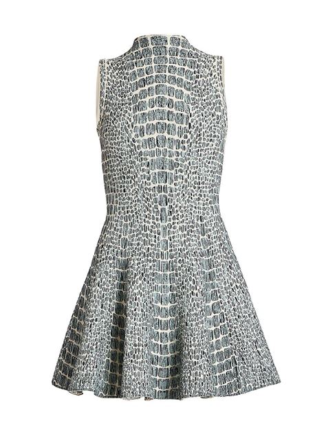 Alaia Jacquard Skater Minidress Editorialist