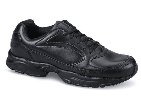 Black Leather Sport Shoe Hitchcock Wide Shoes