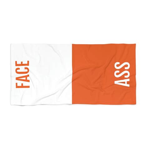 Beach Towel Face Ass Beach Towel Large Pool Towel Etsy