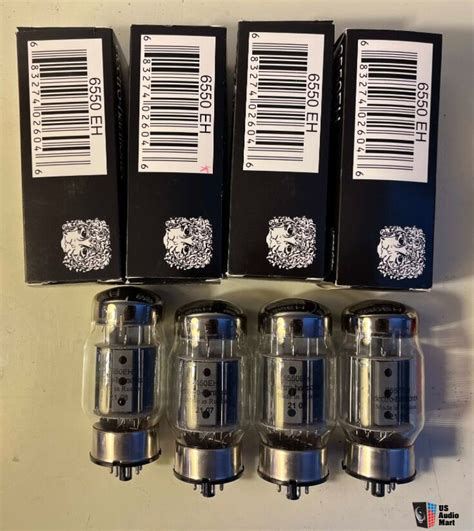 4 Platinum Matched Electro Harmonix 6550 Quad Tubes For Sale UK Audio