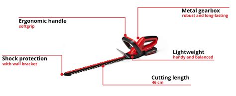 GC CH 1846 Li Kit 1x2 0Ah Cordless Hedge Trimmer