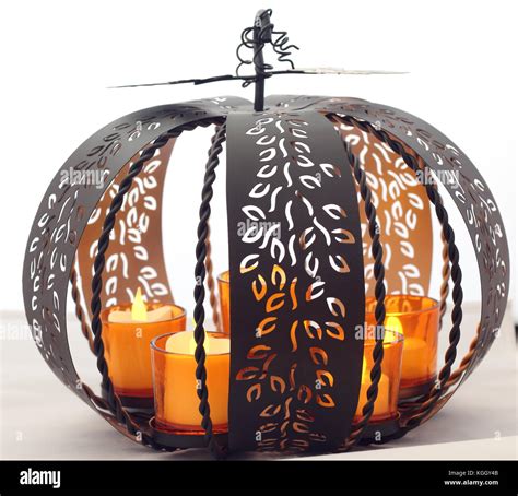 Black pumpkin decor Stock Photo - Alamy