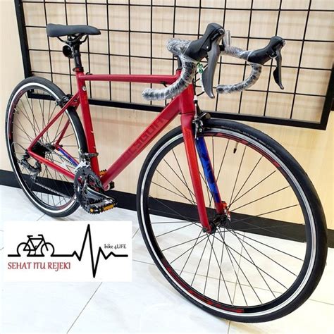 Jual Sepeda Road Bike Polygon Strattos S Light Red C X Speed Di