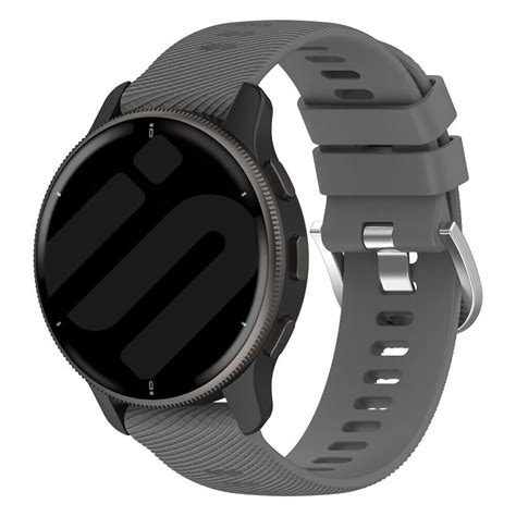 Garmin Venu Siliconen Bandje Donkergrijs Smartwatchbanden Nl