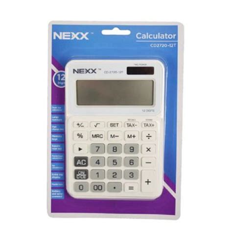 Nexx Digit Desktop Calculator White My Online Stationery