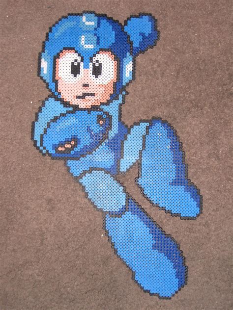 Perler Megaman Gets A Powerup By Zaghrenaut On Deviantart