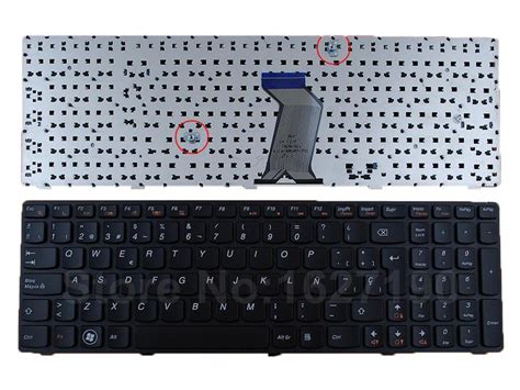 Teclado Espa Ol Sp Para Lenovo Y Marco Negro Negro Sin L Mina