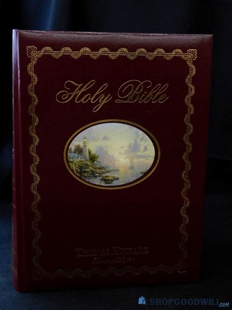 2002 Holy Bible Thomas Kinkade New King James Hard Cover Book