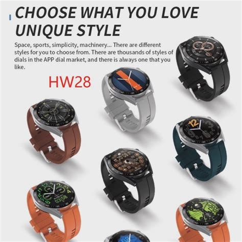 Smartwatch Relogio Hw28 Redondo Circular Lançamento Original preto no