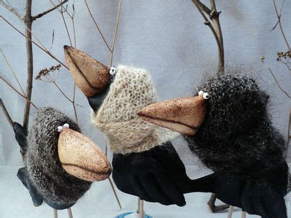 Ворона! Ворона текстильная на подставке! Мастер класс в интернет ...