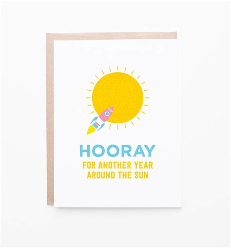 Around The Sun Birthday Card Happy Birthday Greeting Card Birthday Cards Happy Birthday