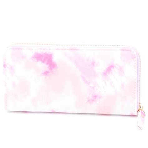 Cartera Larga Tie Dye Rosa Mumuso