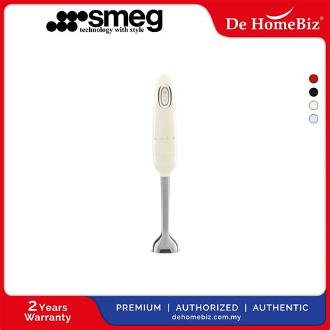 Smeg Hbf S Retro Style Hand Blender Black Cream Pastel Blue