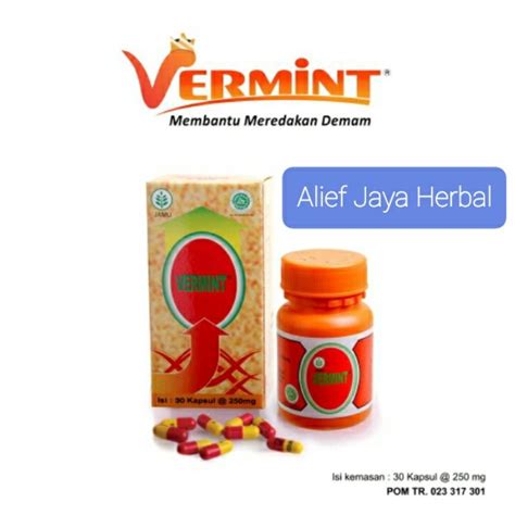 Jual Vermint Kapsul Vermint Kapsul Cacing Obat Typus Penurun