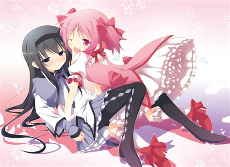 Akemi Homura Black Hair Kaname Madoka Mahou Shoujo Madoka Magica