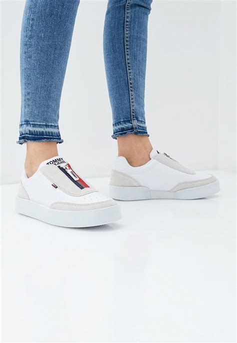 Кеды Tommy Jeans, цвет: белый, TO052AWDEBK0 — купить в интернет ...