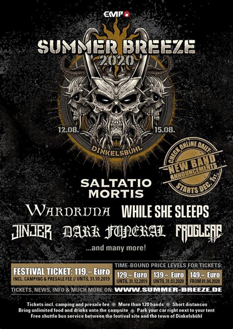 Primeras Confirmaciones Del Summer Breeze 2020 Metaltrip