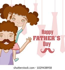 Happy Fathers Day Funny Cartoons Stock Vector Royalty Free 1029438958