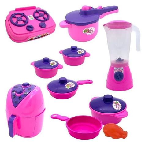 Kit Cozinha Liquidificador Air Fryer Fog O Brinquedo Menina Altimar