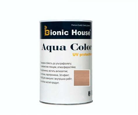 Краска для дерева Bionic-House Aqua Color UV-protect 0,8л Индиго ...