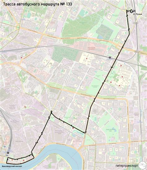 Автобусный маршрут 133 в Санкт-Петербурге | Питертранспорт
