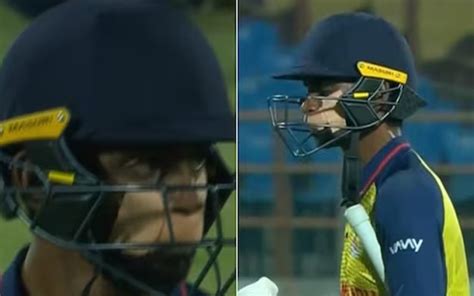 Vijay Hazare Trophy 2023: Baba Indrajith bats with taped mouth after ...