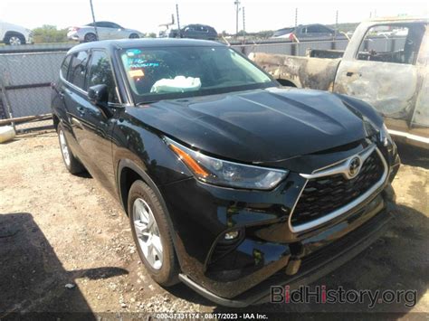 Report 5TDZZRAH8NS097636 TOYOTA HIGHLANDER 2022 Black Gasoline Price