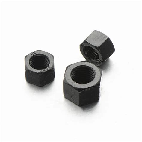 Heavy Hex Nut ASTM A A M Grade H Hot DIP Galvanized Xylan Black China H Nut And Heavy