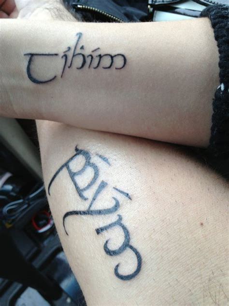 53 Elven Tattoos Where There Are Letters And Names Elven Tattoo